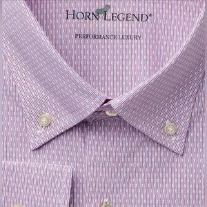 HORN LEGEND, Stemmons Cotton Blend Woven Patterned Button Down Shirt